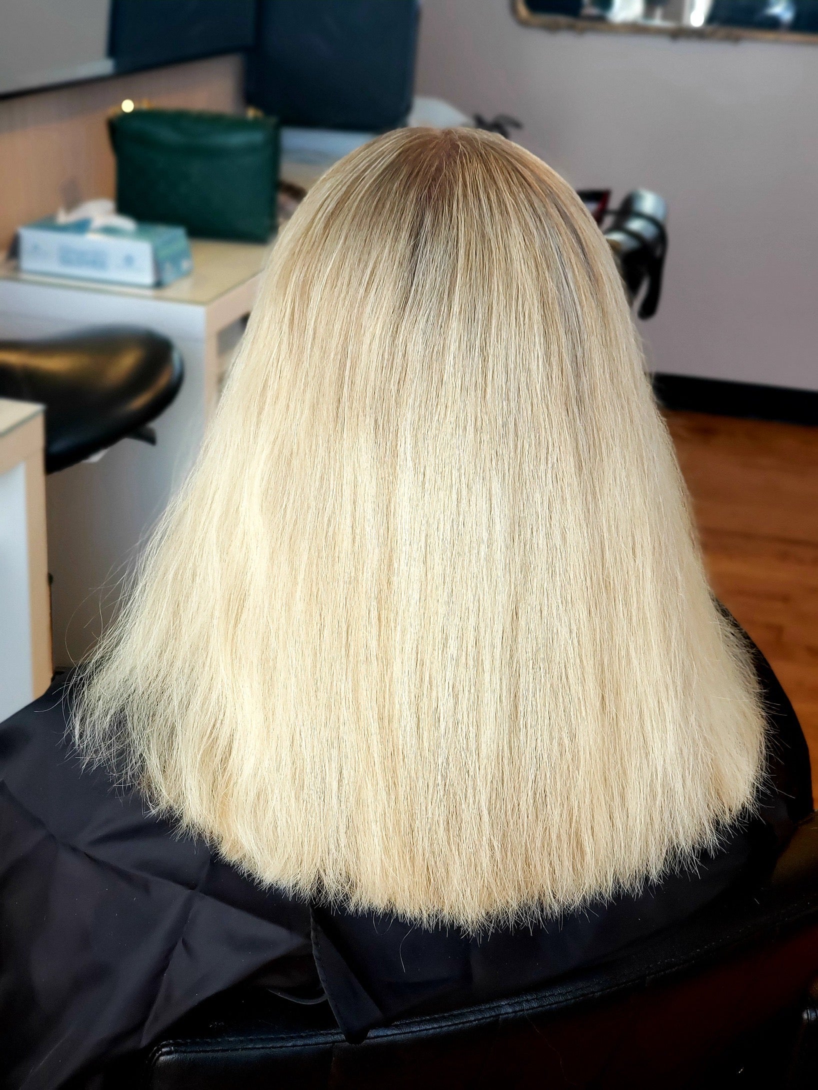Before Brazilian Blowout — frizzy hair in Boston area salon